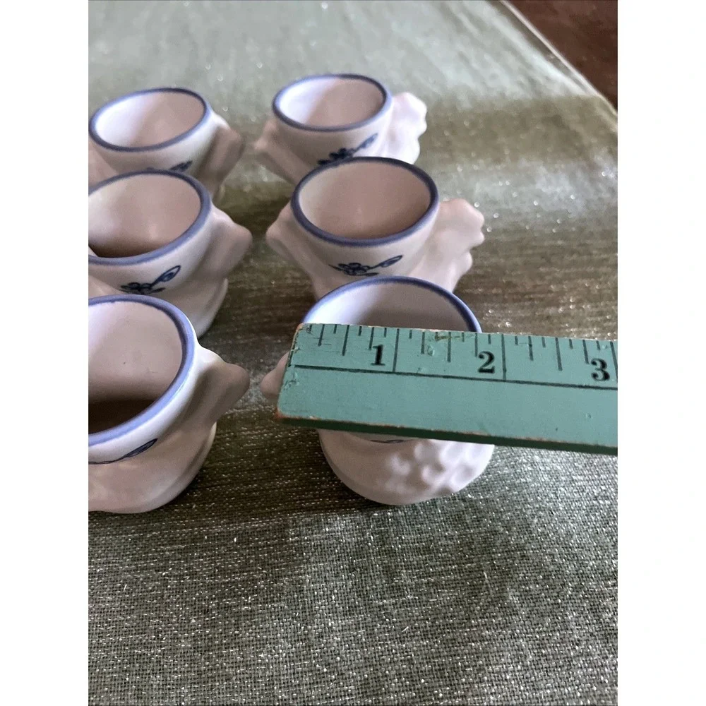 PFALTZGRAFF YORKTOWNE USA Set Of 6 Egg Cups Hen And Egg